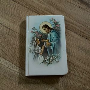 Vintage first commuion prayer book